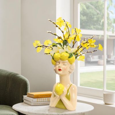 Image showing  Lady Lemons Ceramic 11.6-Inch Tall Sculpture Vase