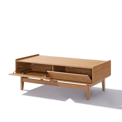 Image showing  Summer Oak Engineered Wood Coffee Table with Storage