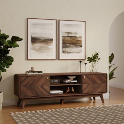 Image showing  Columbia Engineered Wood 63-Inch Wide Credenza TV Stand with Storage