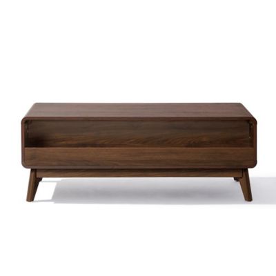 Image showing 6 th LuxenHome Columbia Engineered Wood Coffee Table with Storage