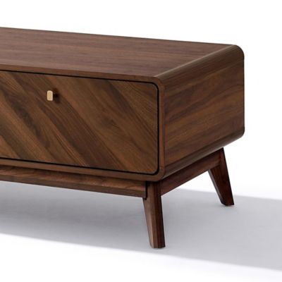 Image showing 7 th LuxenHome Columbia Engineered Wood Coffee Table with Storage