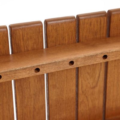 Image showing  Natural Solid Wood 6-Person 59-Inch Long Rectangle Outdoor Dining Table