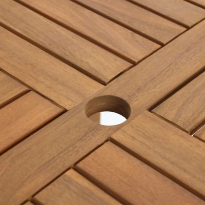 Image showing  Outdoor Acacia Wood 37-Inch Counter Height 4-Person Dining Table