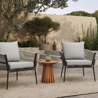 Image showing  Outdoor Aluminum with PE Rattan Armchair with Cushions