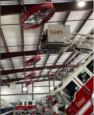 Image showing  SD5V Variable Speed Industrial Ceiling Fan 3000K sq. ft.