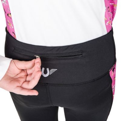 Image showing  Children's Puff Ponies Pull-on Tights, Silicone Knee Grip