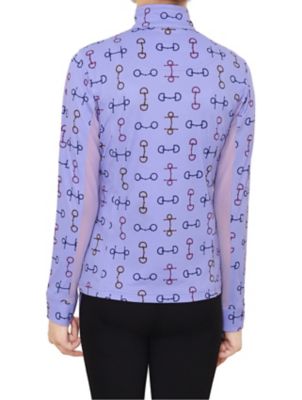 Image showing  Children's Snaffle Bits Mock Neck Long-Sleeve Sport Shirt