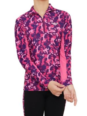 TuffRider Children's Camo Print Collared Long-Sleeve Sport Shirt