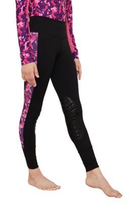 Image showing  Children's Camo Print Pull-on Tights, Silicone Knee Grip