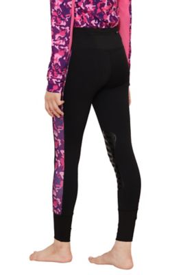 Image showing  Children's Camo Print Pull-on Tights, Silicone Knee Grip