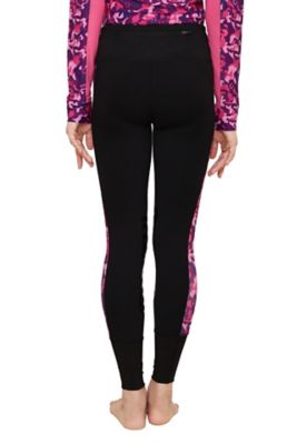 Image showing  Children's Camo Print Pull-on Tights, Silicone Knee Grip