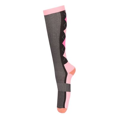 TuffRider Neon Ventilated Argyle Socks