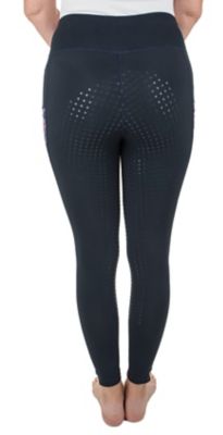 Image showing 2 th TuffRider Women's Minerva 3 Season Printed Full Seat Tights