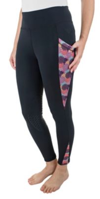 TuffRider Women's Minerva 3 Season Printed Knee Patch Tights