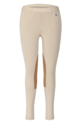 TuffRider Children's Prime Pull-on Tights with Belt Loops, UltraGripp Knee Patches
