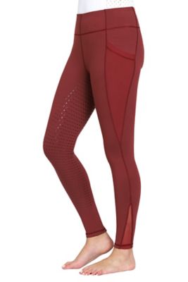 TuffRider Women's Minerva EquiCool Full Seat Tights, L,Wine at Tractor ...