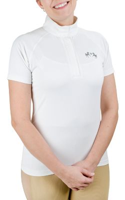 Equine Couture Women's Magda Lace Equicool Short Sleeve Show Shirt