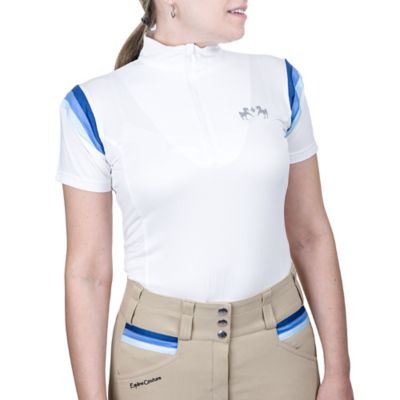 Image showing 0 th Equine Couture Gradient Short Sleeve Show Shirt