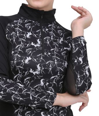 Image showing  Women's Linear Horses Sport Shirt