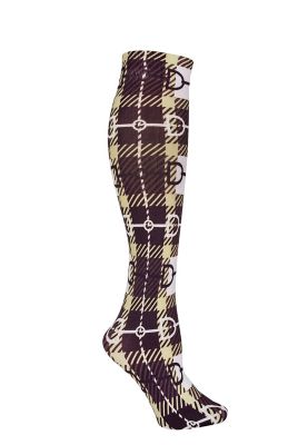 AWST Int'l Women's Snaffle Bit Plaid Socks, 63-001-TA