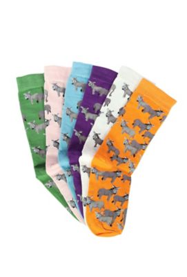 Image showing  Women's Donkey Love Socks 6 pack, 63-A840-DL