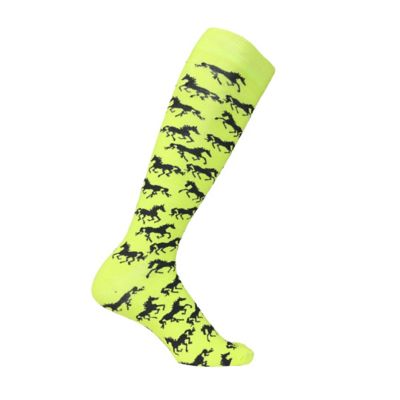 Image showing  Women's Lila Galloping Horses Knee Socks, Assorted Colors, 6Pairs