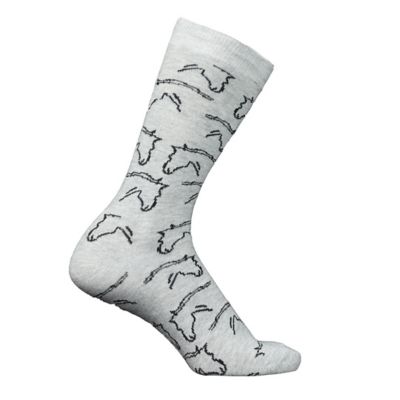 Image showing  Women's Horse Heads Crew Socks - 6 pack, 63-A848-HHCS