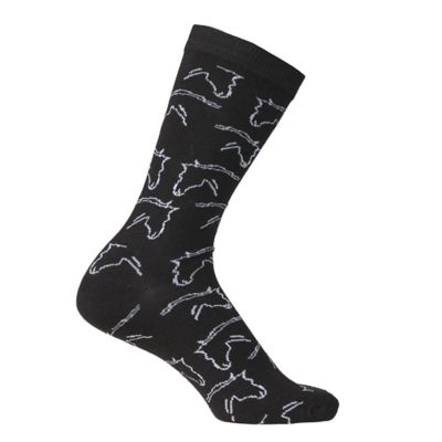 Image showing  Women's Horse Heads Crew Socks - 6 pack, 63-A848-HHCS