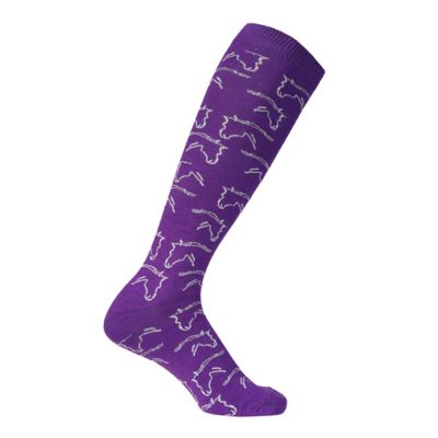 Image showing  Women's Horse Heads Knee Socks, Assorted Colors, 6-Pairs