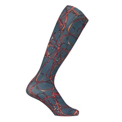 Image showing  Women's Lila Snaffle Bridles Over-the-Calf Socks, Assorted Colors, 3-Pairs