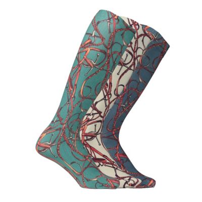 Image showing  Women's Lila Snaffle Bridles Over-the-Calf Socks, Assorted Colors, 3-Pairs