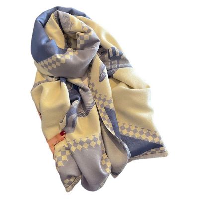 Image showing  Horses in Blankets Acrylic Cashmere Scarf