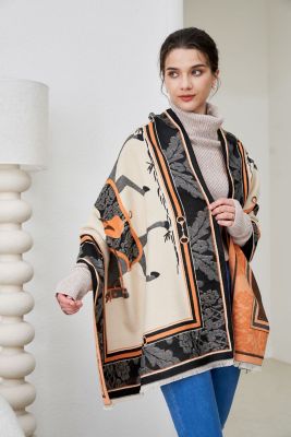 Image showing  Baroque Horses Acrylic Cashmere Scarf