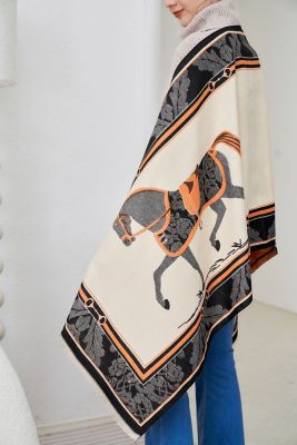 Image showing  Baroque Horses Acrylic Cashmere Scarf
