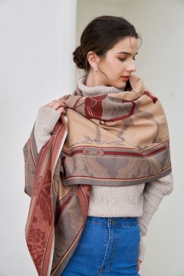 Image showing  Baroque Horses Acrylic Cashmere Scarf
