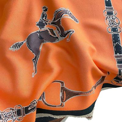 Image showing  Hunter Horses Acrylic Cashmere Scarf