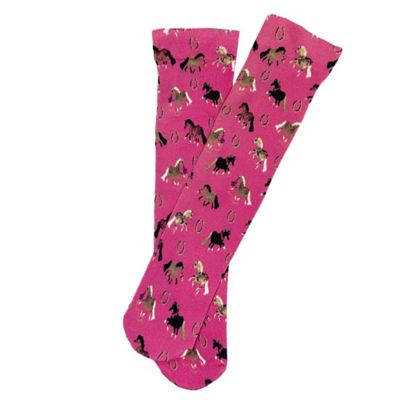 AWST Int'l Children's Lila Puff Ponies Socks