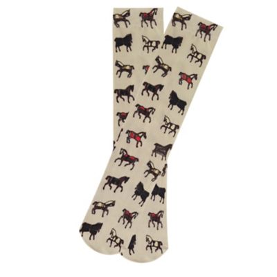 AWST Int'l Women's Horses in Blankets Socks, 63-074-HB-BE