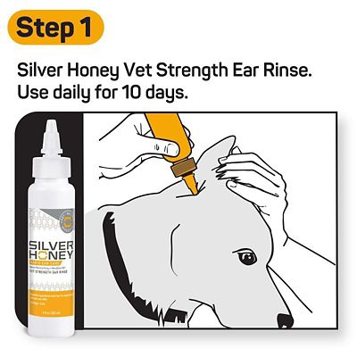Image showing  Rapid Ear Care Vet Strength Ear Treatment Rinse with Concentrated Doses for Cats and Dogs