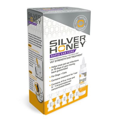 Image showing 7 th Silver Honey Rapid Ear Care Vet Strength Ear Treatment Rinse with Concentrated Doses for Cats and Dogs