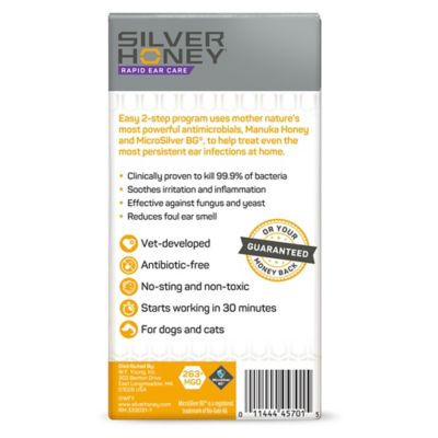 Image showing 8 th Silver Honey Rapid Ear Care Vet Strength Ear Treatment Rinse with Concentrated Doses for Cats and Dogs