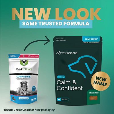 Image showing  Bacon Flavor Calming Supplement Bite-Sized Chews for Dogs, 120 ct.