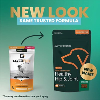 Image showing  Plus Joint Support Chews for Medium and Large Dogs, Bacon Flavor, 120 ct.