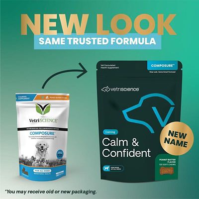 Image showing  Peanut Butter Flavor Calming Supplement Bite-Sized Chews for Dogs, 120 ct.