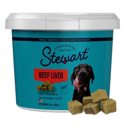 Stewart Freeze Dried Beef Liver Treats for Dogs, 2 oz