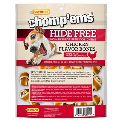 Image showing  Hide-Free Two-Tone Chicken Knot Bones Dog Treats, 20 ct.
