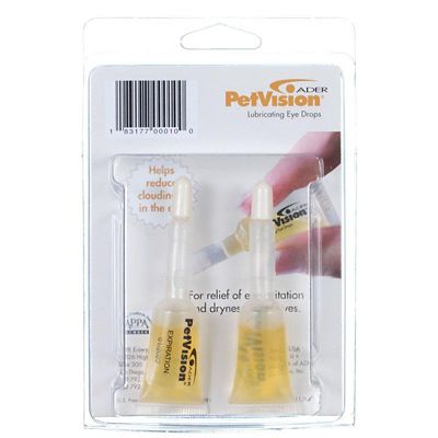 PetVision Lubricating Eye Drops for Dogs and Cats, 4 mL, 2 ct.