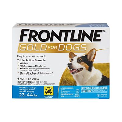 Frontline Gold Topical Flea and Tick Solution for Dogs and Puppies