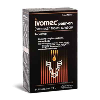 Ivomec Pour-On Parasiticide for Cattle, 2.5L