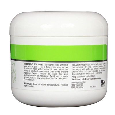 Image showing  Chlorhexidine and Ketoconazole Pet Cleansing Wipes, 2 in. x 2 in., 50 ct.